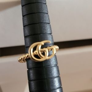 18k Real Gold Bubble Ring